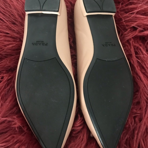 Sold on Tradesy Prada Pointy Toe Nude Ballet Flats - Picture 3 of 8